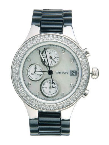 DKNY Women Silver-Toned Chronograph Watch NY8099