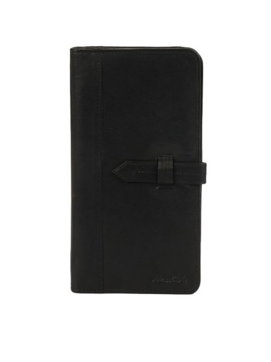 New Hide Unisex Black Antique Passport Holder