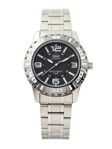 Q&Q Men Black Dial Watch Q672J405Y